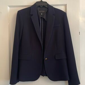Cotton navy blazer